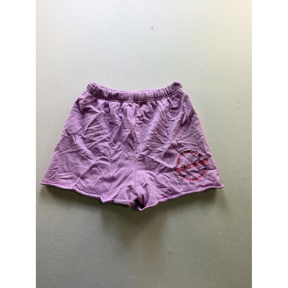 Mayfair Lounge Shorts Womens S/M Purple Good Revolution Starts With You 16587